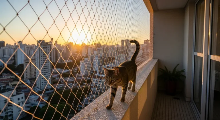 Rede de proteção para gatos em apartamento – atendimento no Bosque da Saúde