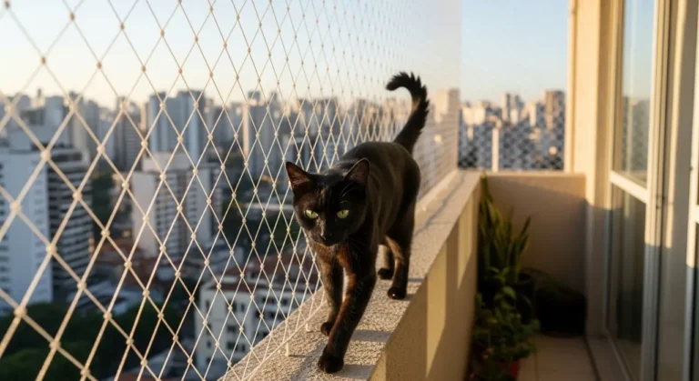 Rede de proteção para gatos em apartamento – atendimento no Brooklin