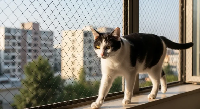 Rede de proteção para gatos em apartamento – atendimento na República
