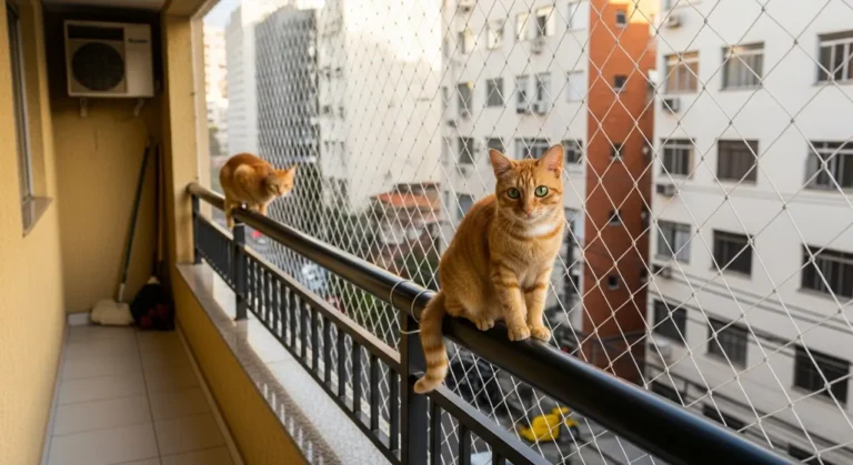 Rede de proteção para gatos em apartamento – atendimento em Santo André