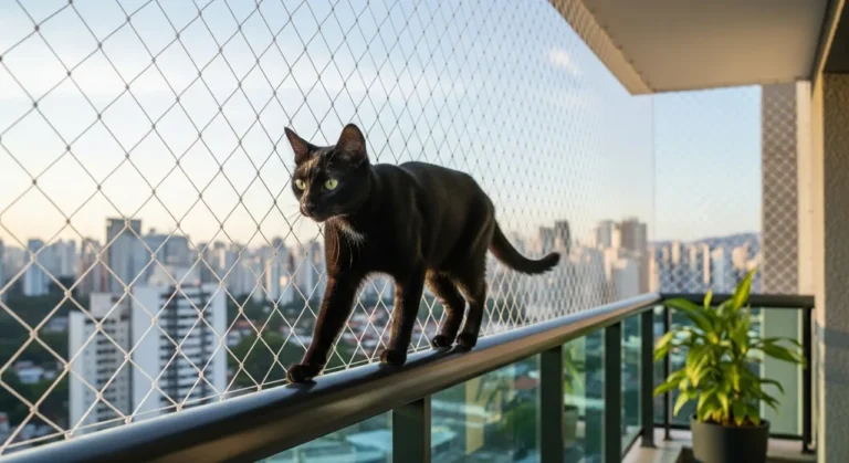 Rede de proteção para gatos em apartamento – atendimento em São Bernardo do Campo
