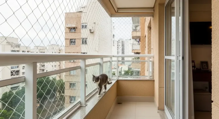 Rede de proteção para gatos em apartamento – atendimento na Vila Mariana