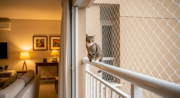 Rede de proteção para gatos em apartamento – atendimento na Vila Sônia