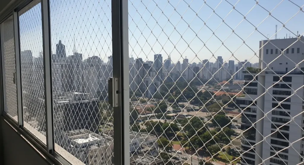 Rede de proteção em janela de apartamento – atendimento na Cachoeirinha
