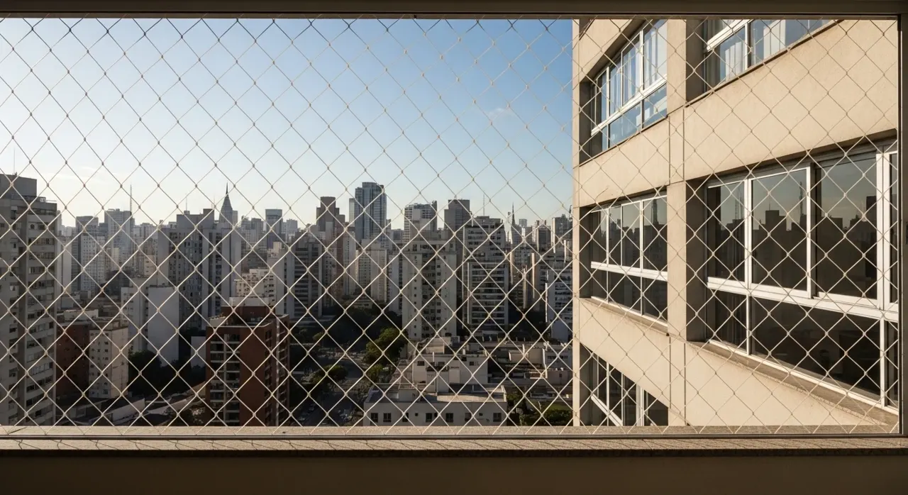 Rede de proteção em janela de apartamento – atendimento no Jabaquara