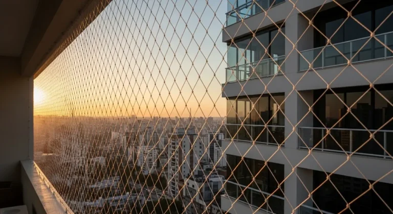 Rede de proteção em janela de apartamento – atendimento no Jardim Anália Franco