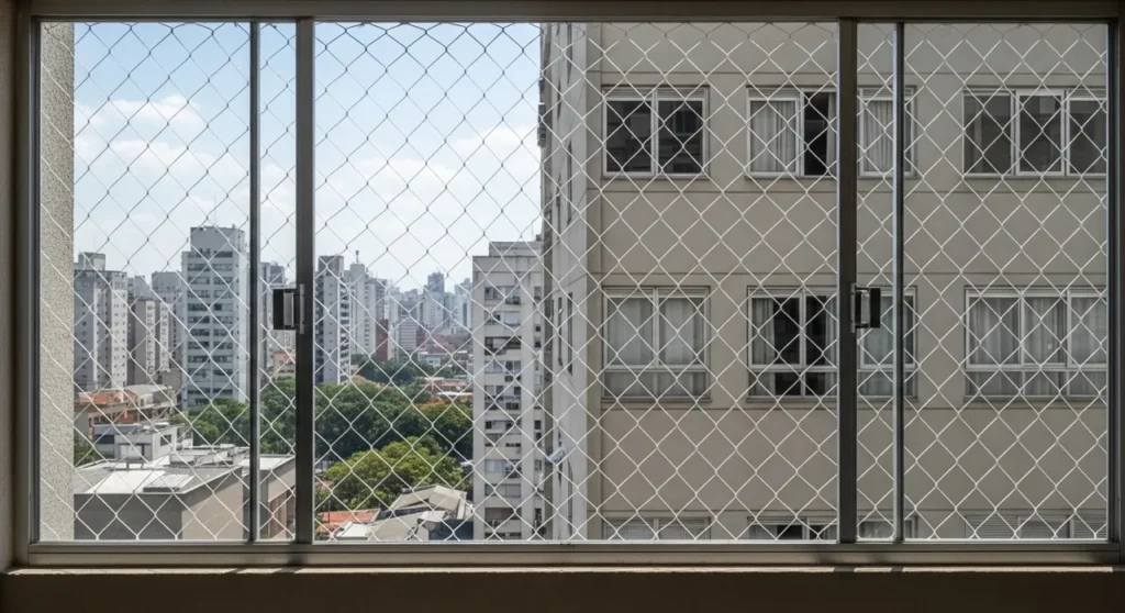 Rede de proteção em janela de apartamento – atendimento em José Bonifácio
