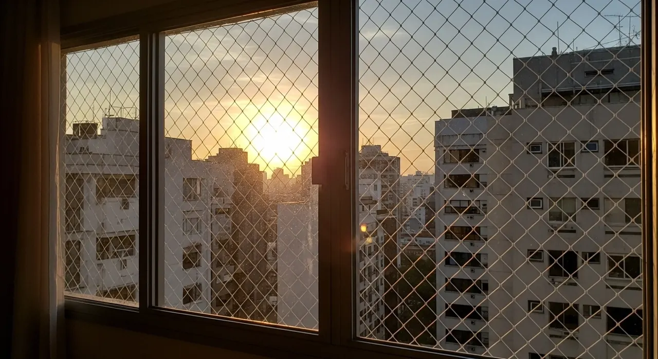 Rede de proteção em janela de apartamento – atendimento na Mooca