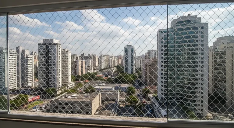 Rede de proteção em janela de apartamento – atendimento no Morumbi