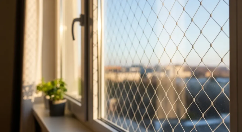 Rede de proteção em janela de apartamento – atendimento na República