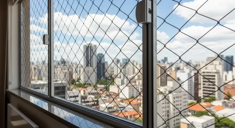 Rede de proteção em janela de apartamento – atendimento no Tatuapé
