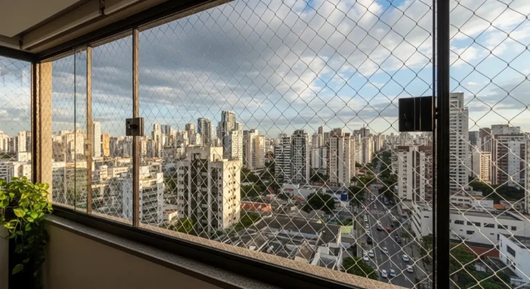 Rede de proteção em janela de apartamento – atendimento na Vila Guilherme