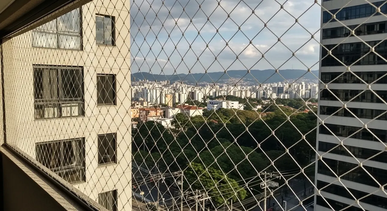 Rede de proteção em janela de apartamento – atendimento na Vila Madalena