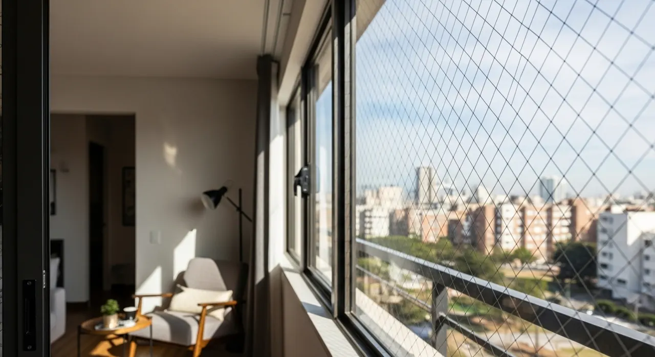 Rede de proteção em janela de apartamento – atendimento na Vila Mariana