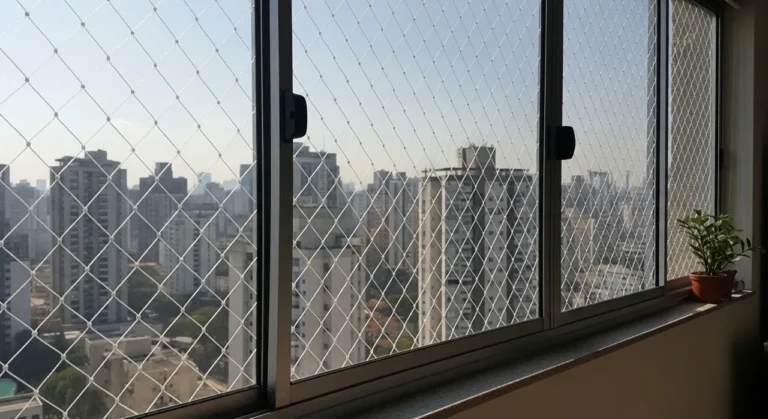 Rede de proteção em janela de apartamento – atendimento na Vila Sônia
