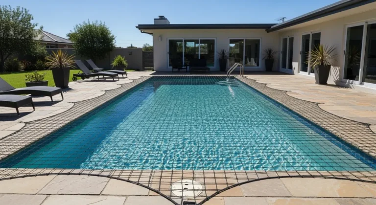 Rede de proteção em piscina – atendimento no Horto Florestal