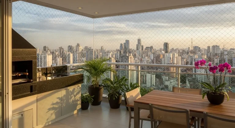 Rede de proteção em sacada de apartamento – atendimento em Aricanduva