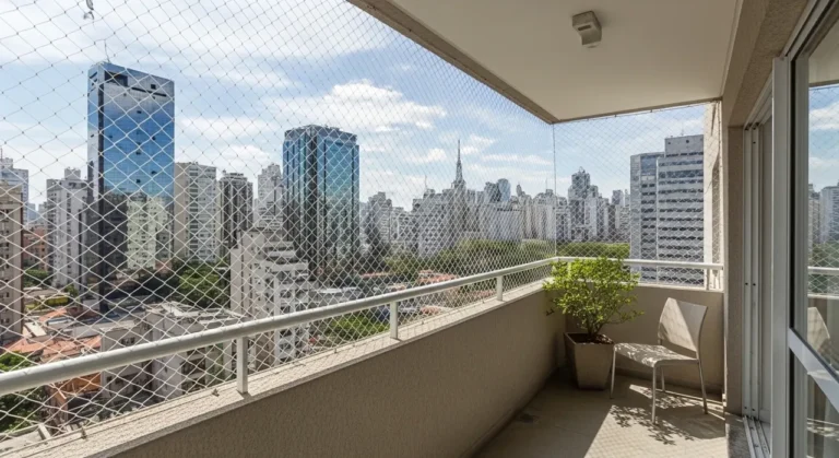 Rede de proteção em sacada de apartamento – atendimento em Guarulhos