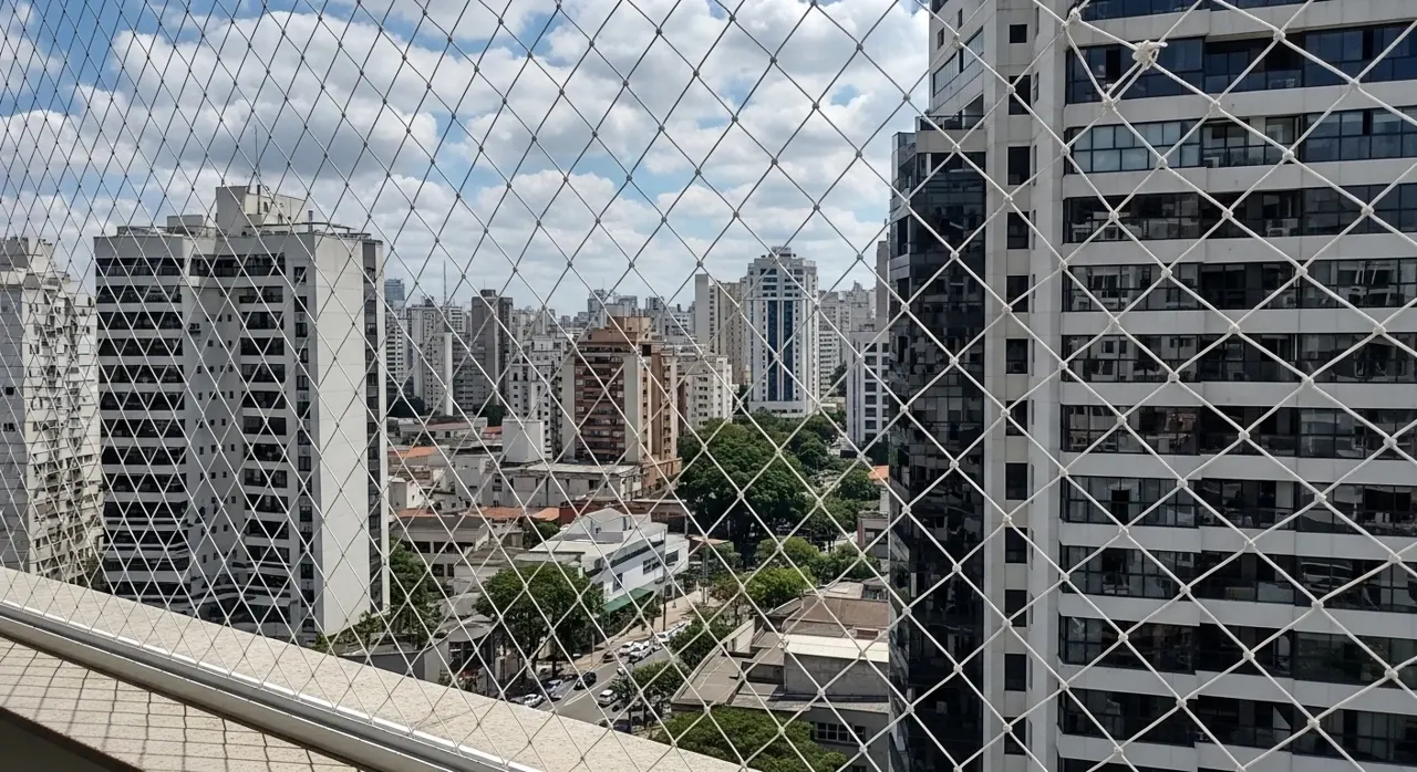 Rede de proteção em sacada de apartamento – atendimento em São Rafael