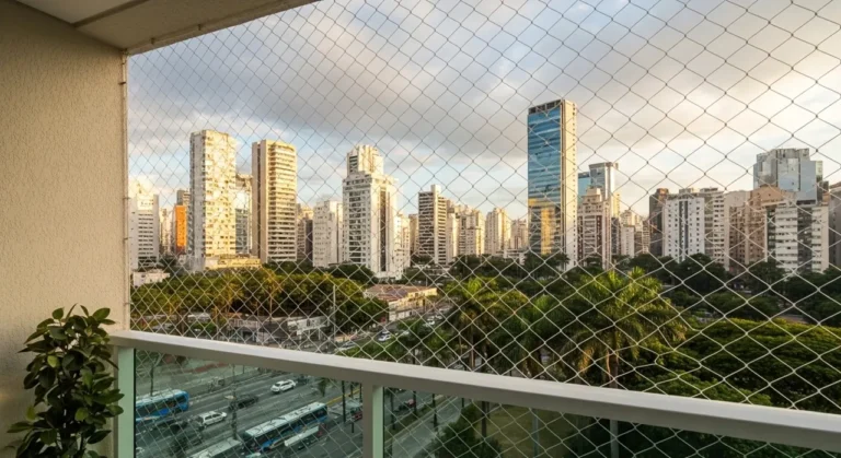 Rede de proteção em sacada de apartamento – atendimento na Vila Mariana