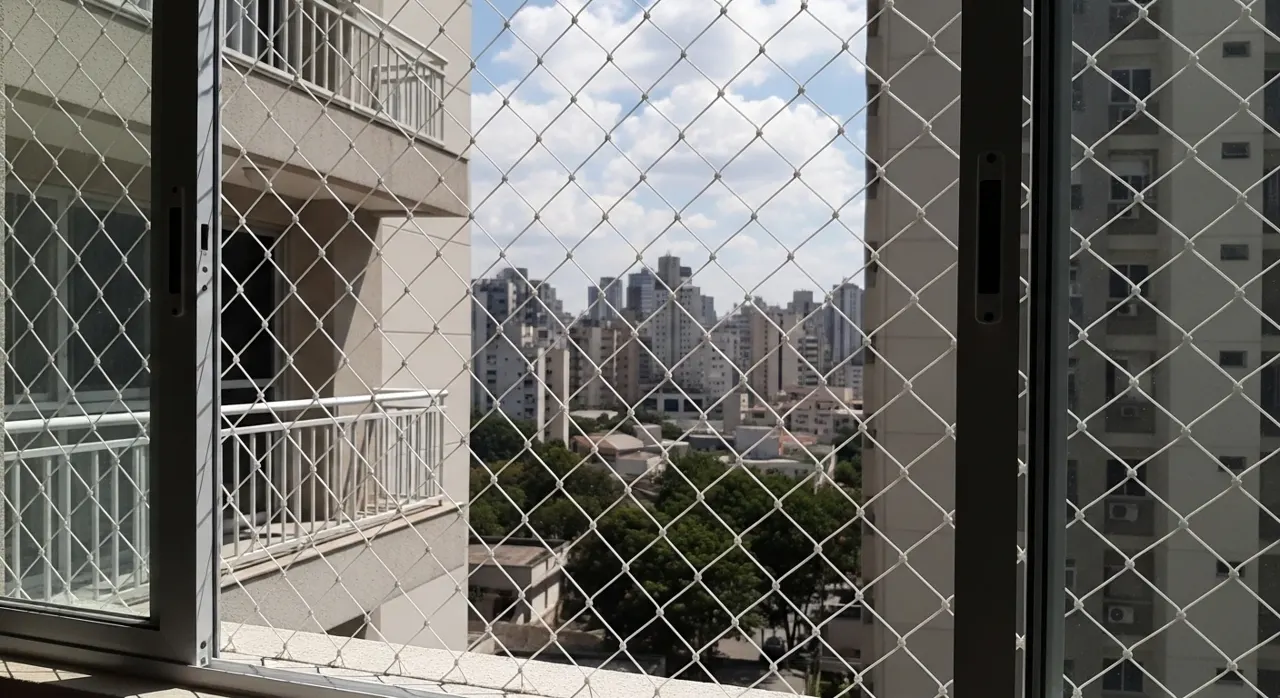 Rede de proteção em sacada de apartamento – atendimento na Vila Matilde