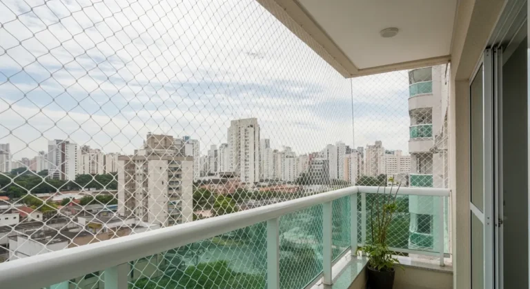 Rede de proteção em sacada de apartamento – atendimento na Vila Matilde