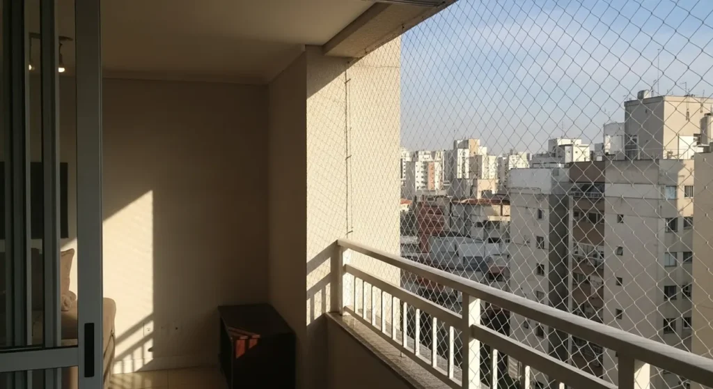 Rede de proteção em sacada de apartamento – atendimento na Vila Sônia